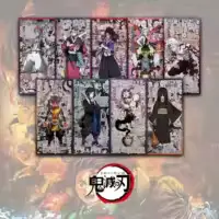 Demon Slayer Anime 9 Pieces Poster Set Of Upper Moons Demons Kokushibo, Douma, Akaza, Hantengu, Gyokko, Daki and Gyutaro, Kaigaku, Nakime And Demon King Muzan
