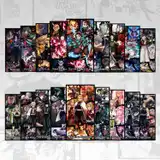 Demon Slayer Anime Poster 18 Set Nezuko Tanjiro Zenitsu Inosuke Hashira Giyu Rengoku Shinobu Mitsuri Uzui Upper Moons Akaza, Kokushibo, Douma and Muzan Collectible - Tracksuit at OtakuXWear Nepal