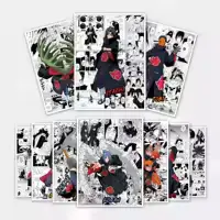 Naruto Anime Akatsuki Poster Set Pain Yahiko Uchiha Itachi Tobi Obito And Many More Manga Panel Background Set Of 10 For Decor And Gift