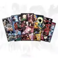 Demon Slayer Anime Poster Set Of Nezuko Tanjiro Zenitsu Inosuke Muzan Akaza Collectible - Anime Posters |