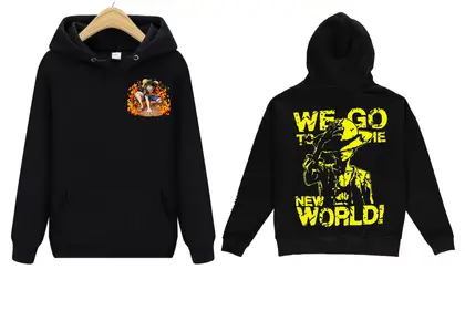 Luffy Anime Printed Hoodie For Men And Women