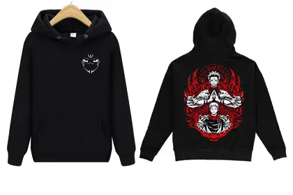 Anime Printed Hoodie For Men And Women