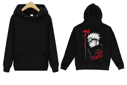 Anime Printed Hoodie For Men And Women