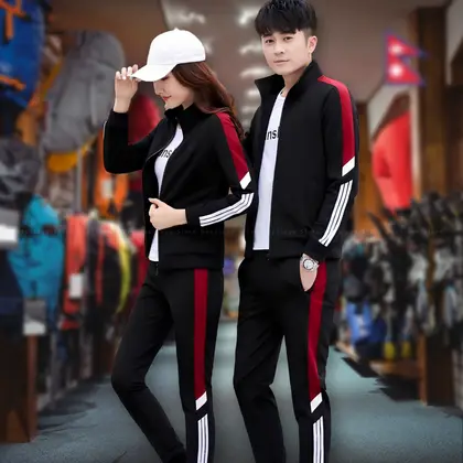 Tracksuit For Men - Red & Black | Sports Tracksuit | Tracksuit For Women | Couple Tracksuit | Unisex Tracksuit