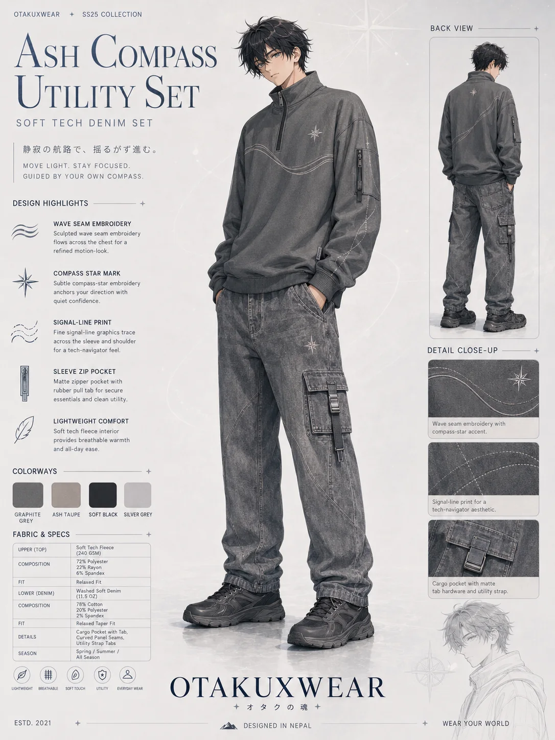 Ash Compass Utility Set coming soon OtakuXWear drop